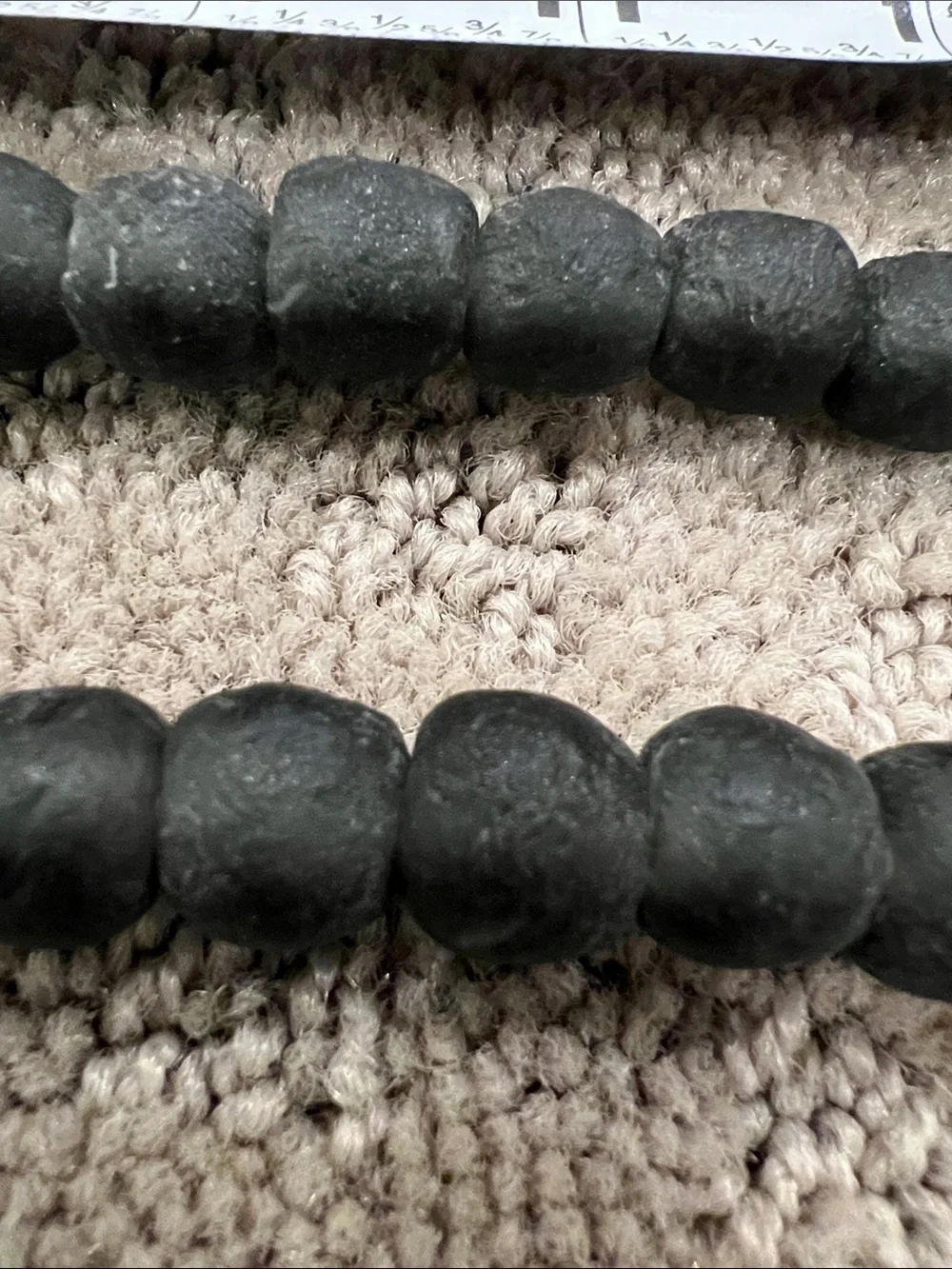 Black Matte Beaded Necklace